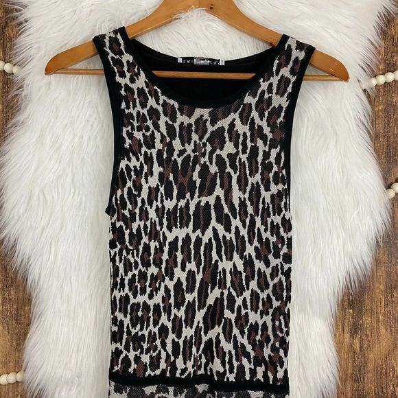 Trina Turk Huxley Leopard Print Fit & Flare Dress - Picture 2 of 8